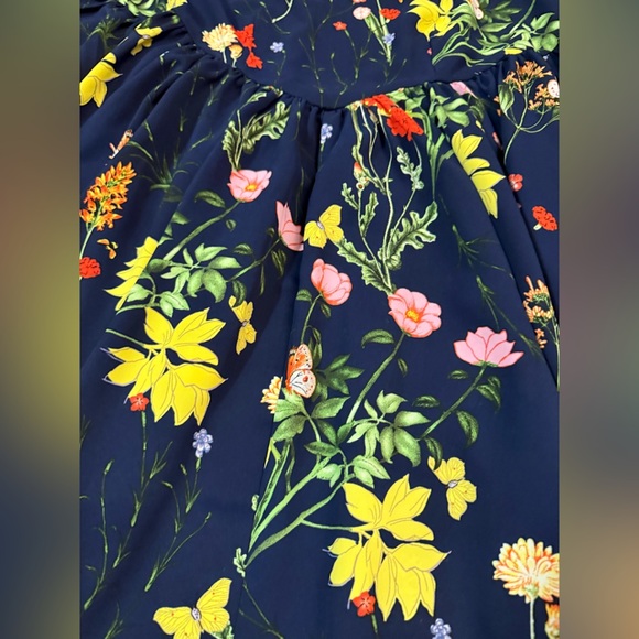 Tuckernuck Pomander Place Wildflower Spencer Dress w/ Puff Sleeves Size Medium - Picture 9 of 9